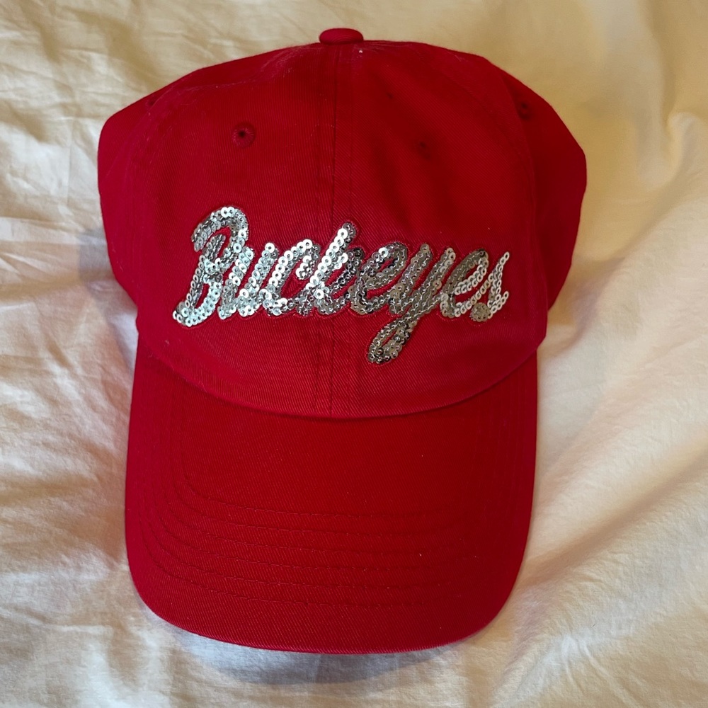 Red buckeyes baseball cap